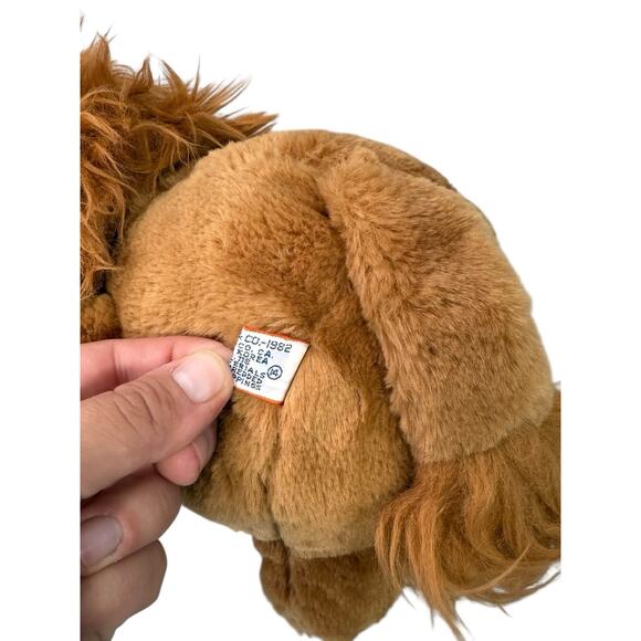 Vintage 1982 LUDICROUS LION plush stuffed animal lion doll 12 " toy Dakin & Co - Picture 4 of 5